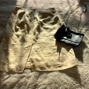 Brooks brothers linen skirt